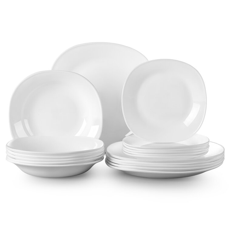 Glass dinnerware store sets